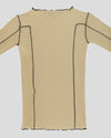 BASERANGE Long Sleeve T-Shirt TTML Collection Ribbed Cotton Portugal BAS-TTML-RB-SP25-HEN YELLOW